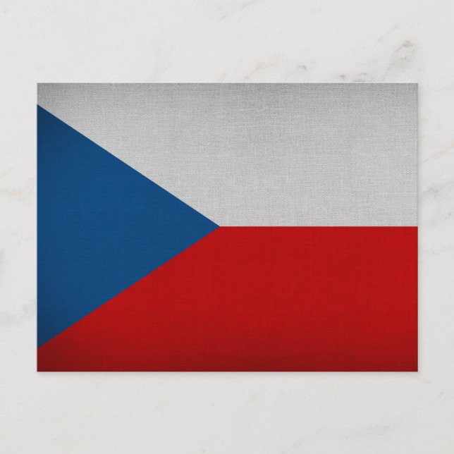 Flag of Czech Republic Postcard (Front)