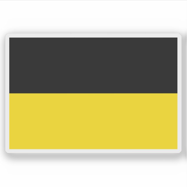 Flag of Czech Silesia, historical region Sticker (Front)