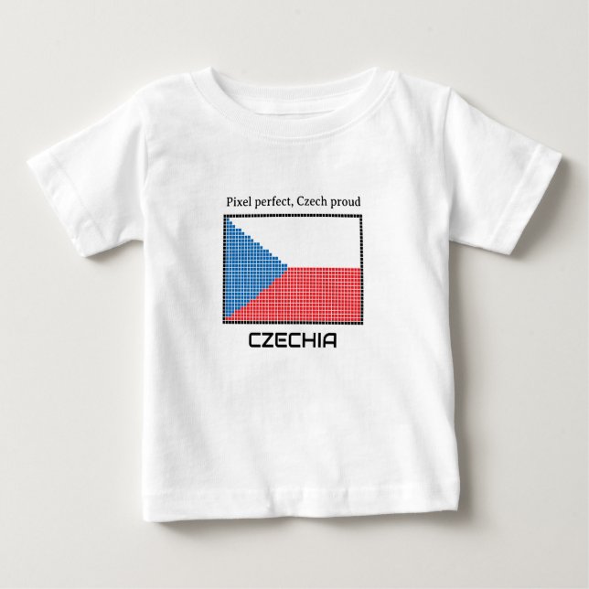 Flag of Czechia Baby T-Shirt (Front)