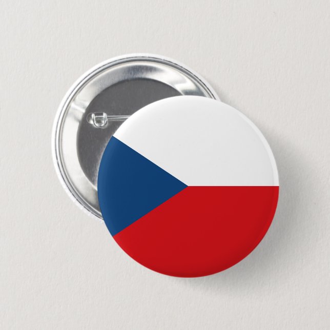 Flag of Czechia Button (Front & Back)