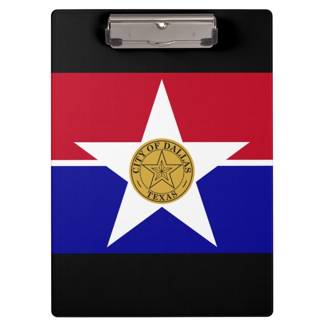 Flag of Dallas, Texas Clipboard (Front)