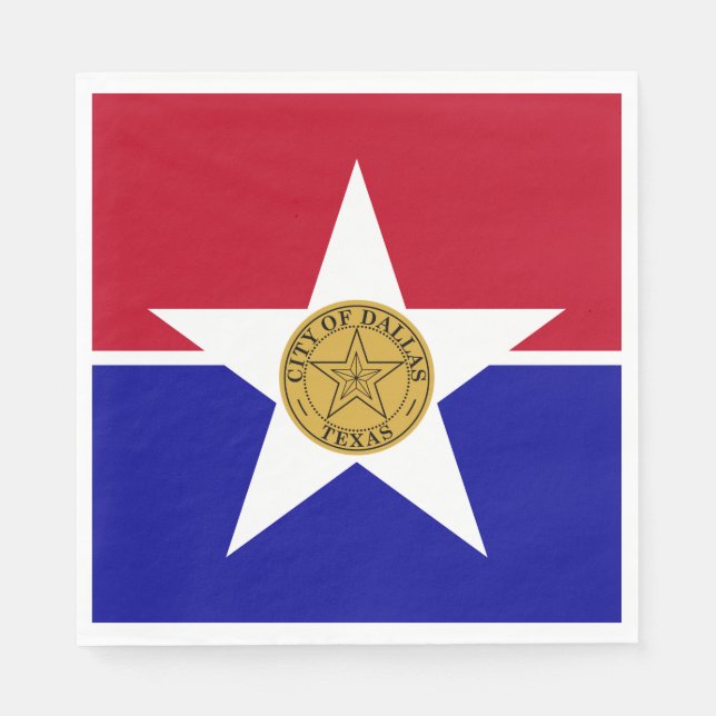 Flag of Dallas (Texas) Napkins (Front)