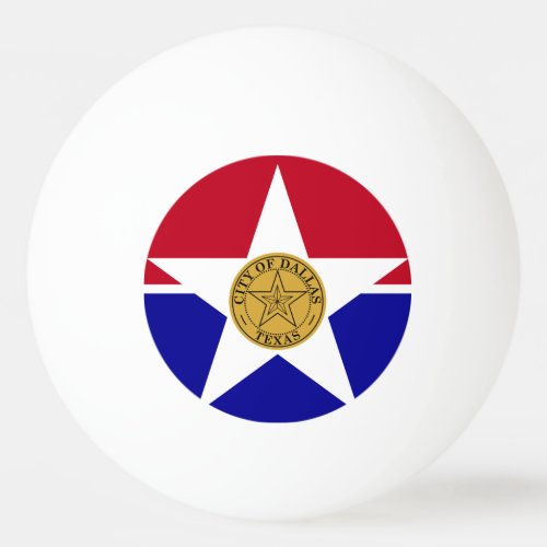 Flag of Dallas Texas Ping_Pong Ball