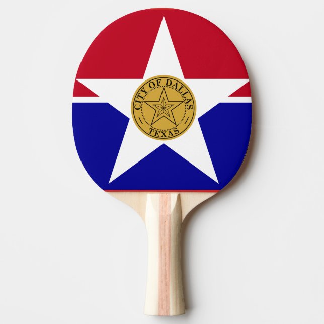 Flag of Dallas, Texas Ping Pong Paddle (Front)
