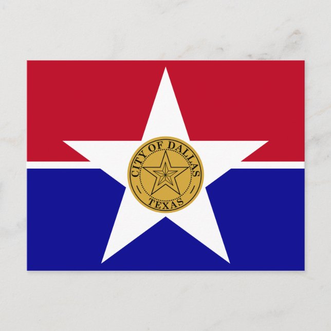 Flag of Dallas, Texas Postcard (Front)