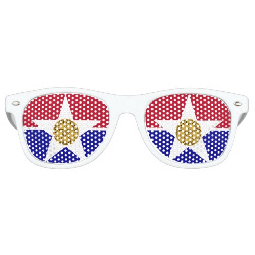 Flag of Dallas Texas Retro Sunglasses