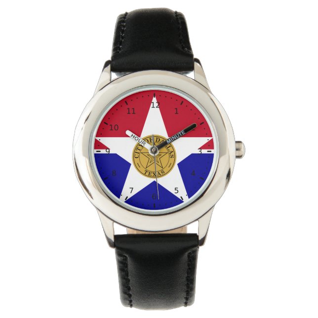 Flag of Dallas, Texas Watch (Front)