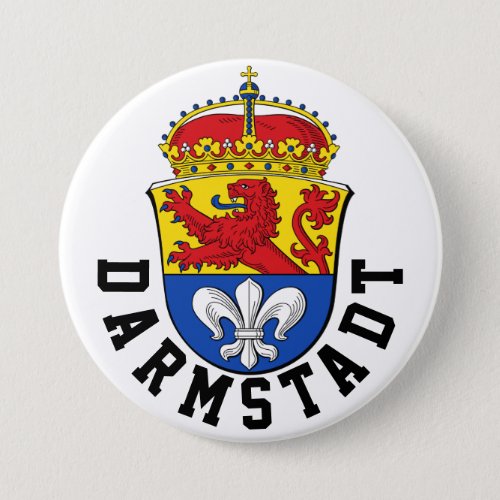 Flag of Darmstadt Germany Button