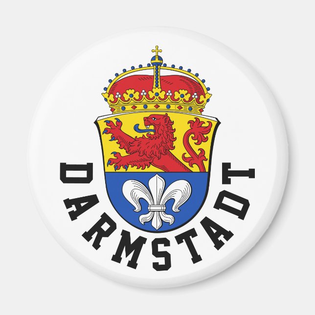 Flag of Darmstadt, Germany Magnet (Front)