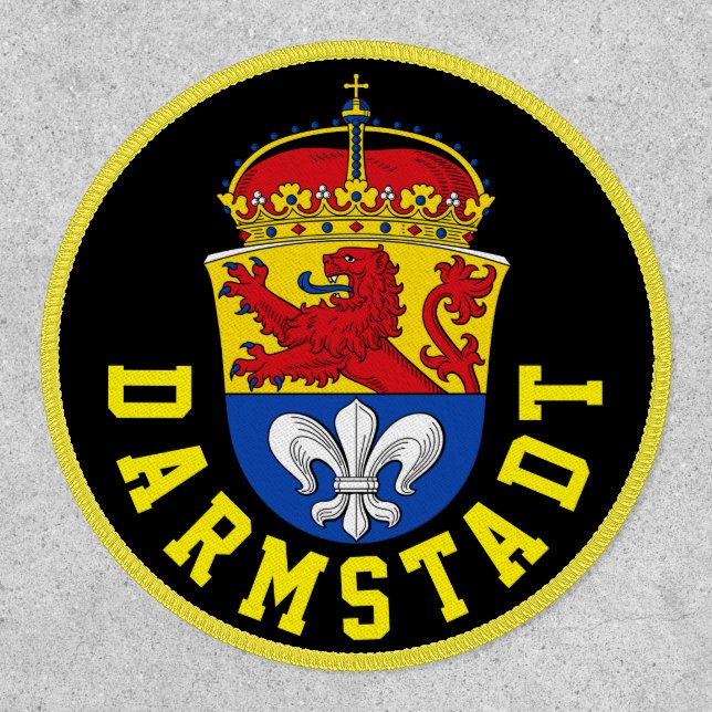 Flag of Darmstadt, Germany Patch (Front)