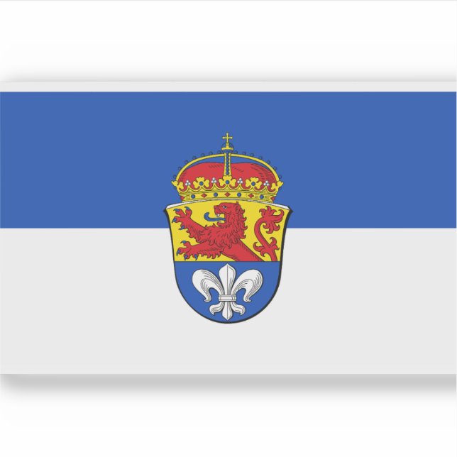 Flag of Darmstadt, Germany Sticker (Front)