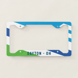 Flag of Dayton, Ohio (2021) License Plate Frame