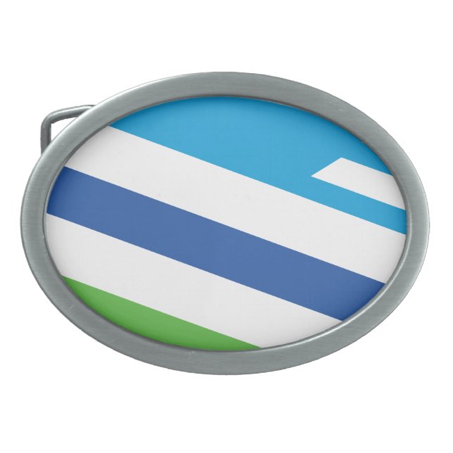 Flag of Dayton, Ohio Belt Buckle (Front)