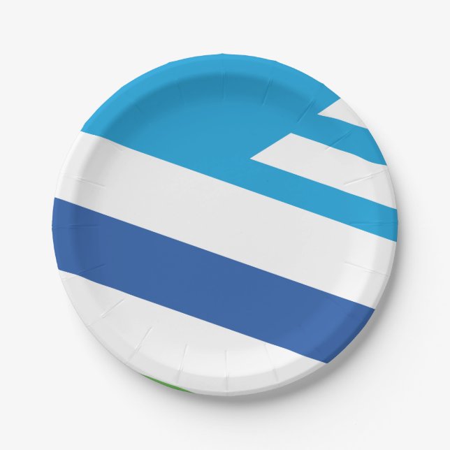 Flag of Dayton, Ohio Paper Plates (Front)