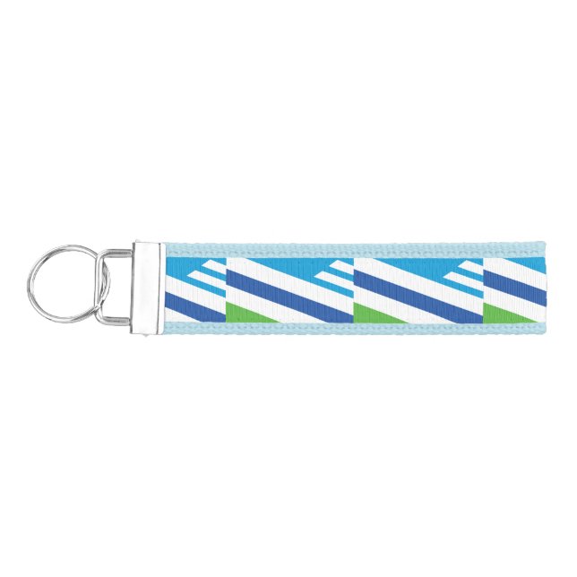 Flag of Dayton, Ohio Wrist Keychain (Keys on Left)