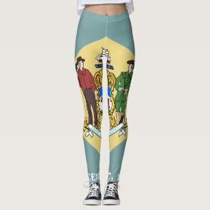 Flag of Delaware, USA Leggings