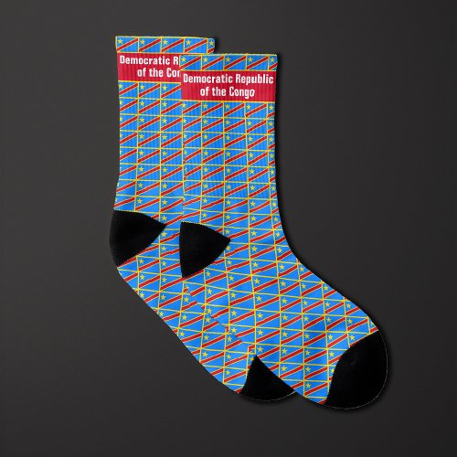 Flag of Democratic Republic of the Congo Pattern Socks