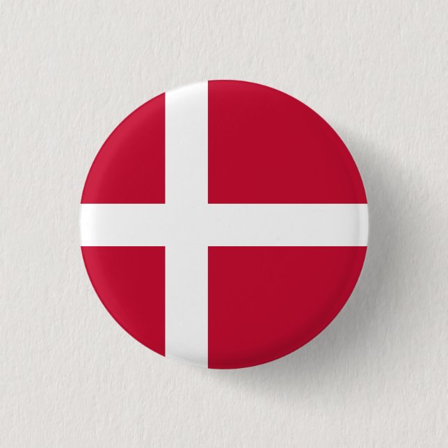 Flag of Denmark Button (Front)