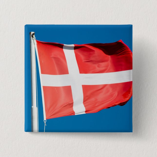 Flag of Denmark Button (Front)