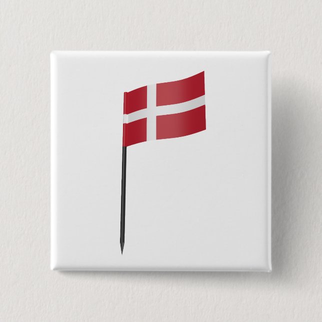 Flag of Denmark Button (Front)