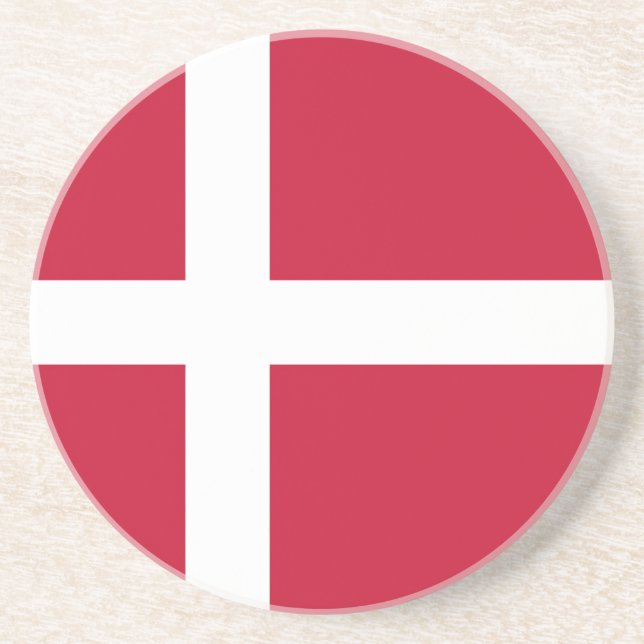 Flag of Denmark Coaster (Front)