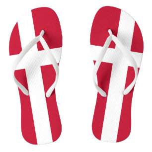 Flag of Denmark Flip Flops