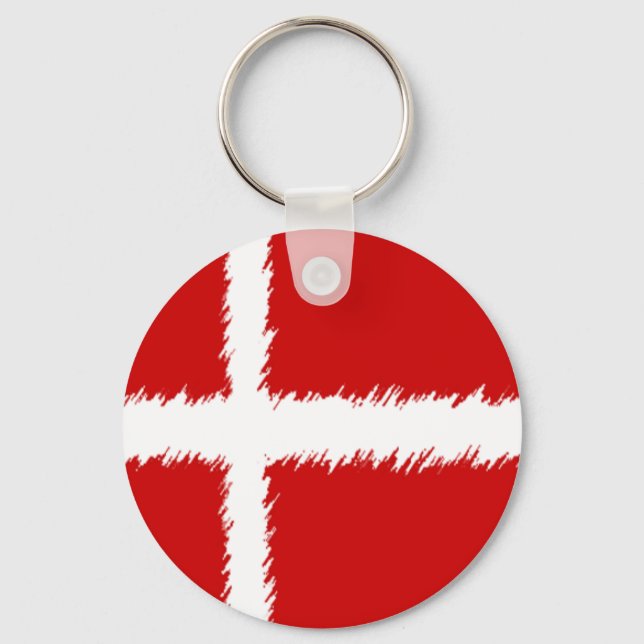 Flag of Denmark Keychain (Front)