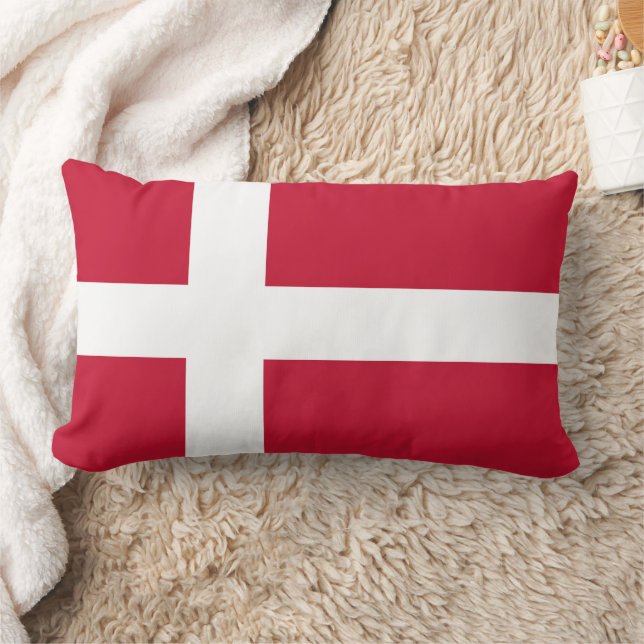 Flag of Denmark Lumbar Pillow (Blanket)
