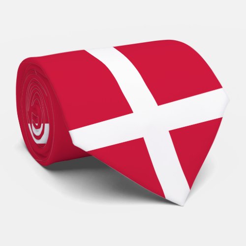 Flag of Denmark or Danish Cloth Neck Tie