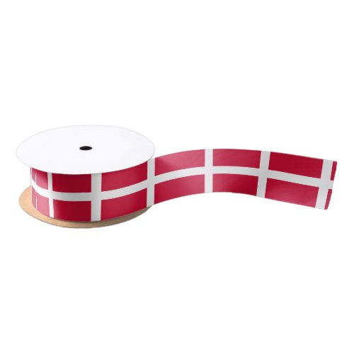 Flag of Denmark or Danish Cloth Satin Ribbon