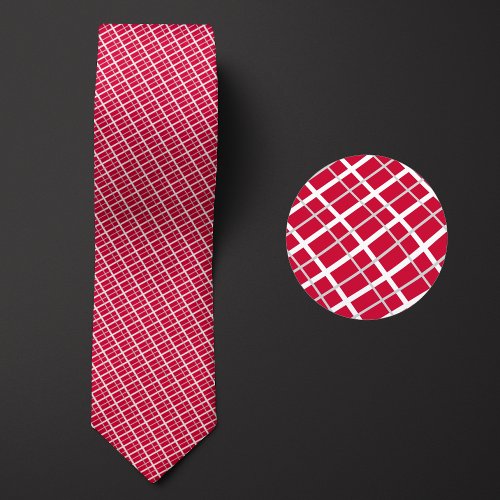 Flag of Denmark Pattern Neck Tie
