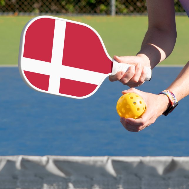 Flag of Denmark Pickleball Paddle (Insitu)