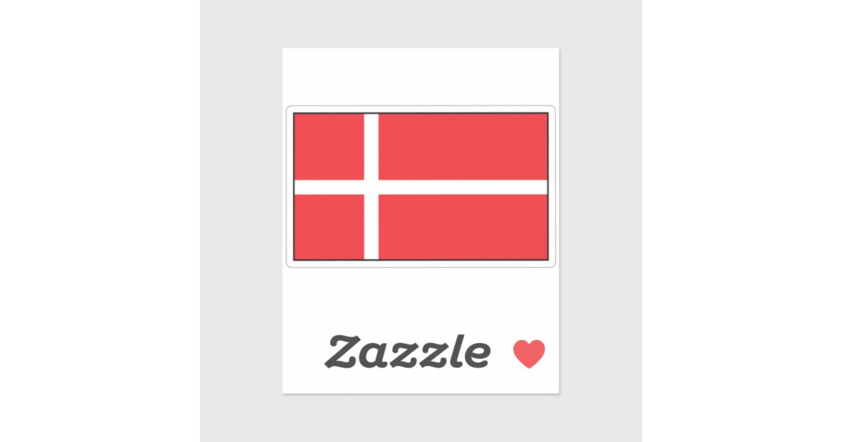 Denmark Meme Sticker Flag of Denmark Sticker | Zazzle