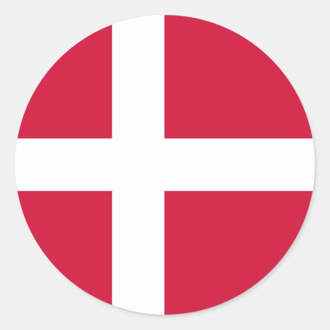 Flag of Denmark Sticker (Front)