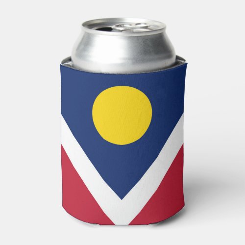 Flag of Denver Colorado Can Cooler