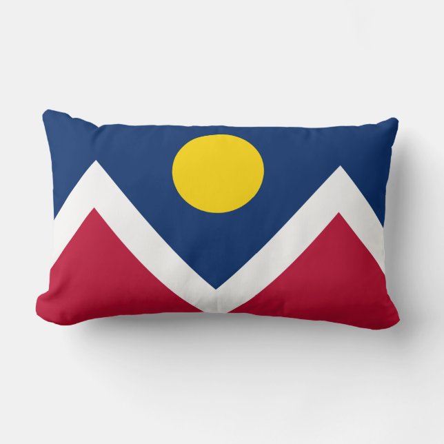 Flag of Denver, Colorado Lumbar Pillow (Front)