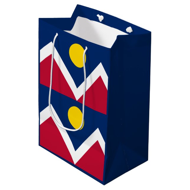 Flag of Denver, Colorado Medium Gift Bag (Front Angled)