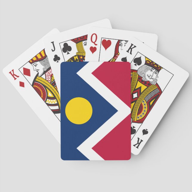 Flag of Denver, Colorado Poker Cards (Back)