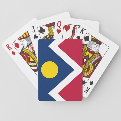 Flag of Denver Colorado Poker Cards