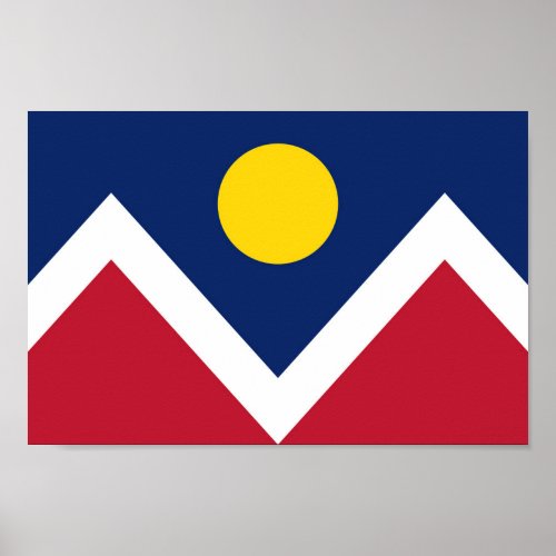 Flag of Denver Colorado Poster