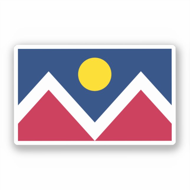 Flag of Denver, Colorado Sticker (Front)