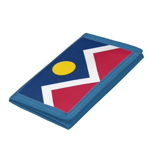Flag of Denver Colorado Trifold Wallet