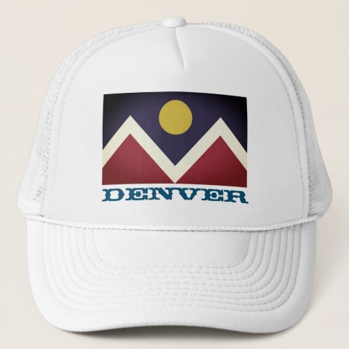 Flag of Denver Colorado Trucker Hat