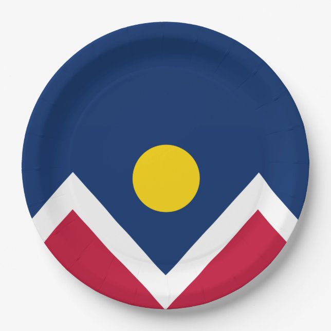 Flag of Denver (Colorado, USA) Paper Plates (Front)