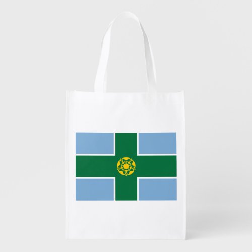 Flag of Derbyshire County of England UK Grocery Bag