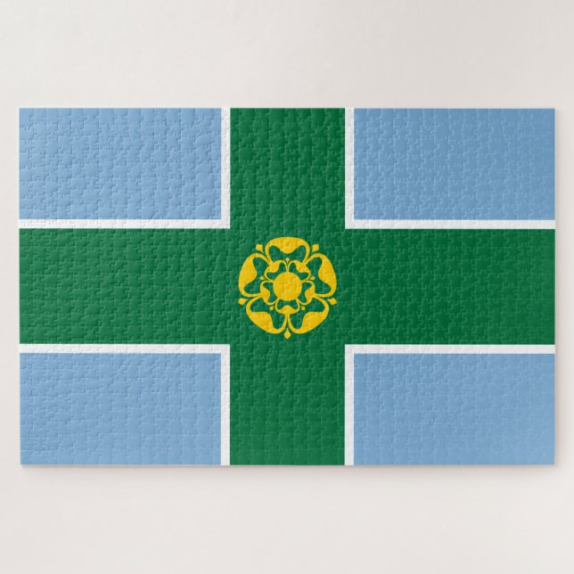 Flag of Derbyshire (County of England, UK) Jigsaw Puzzle (Horizontal)