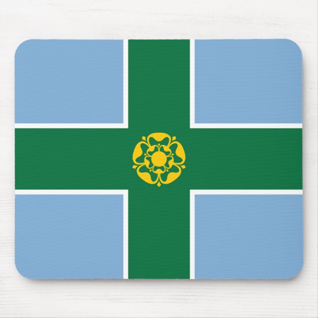 Flag of Derbyshire (County of England, UK) Mouse Pad (Front)