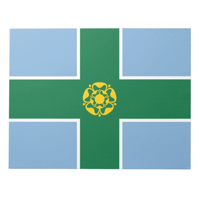 Flag of Derbyshire (County of England, UK) Notepad (Front)