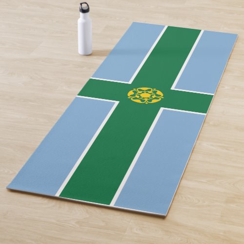 Flag of Derbyshire English County Yoga Mat