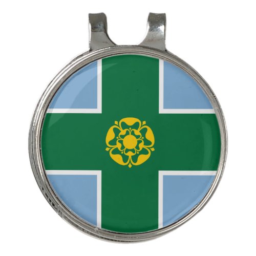 Flag of Derbyshire  Golf Hat Clip